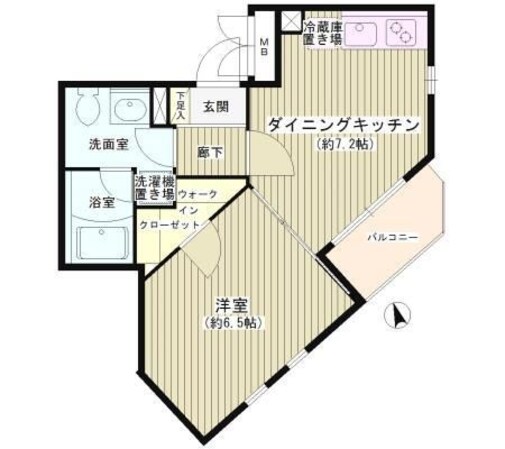 自由が丘駅 徒歩7分 2階の物件間取画像